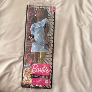 146 Barbie Fashionistas Sky Blue Star Dress